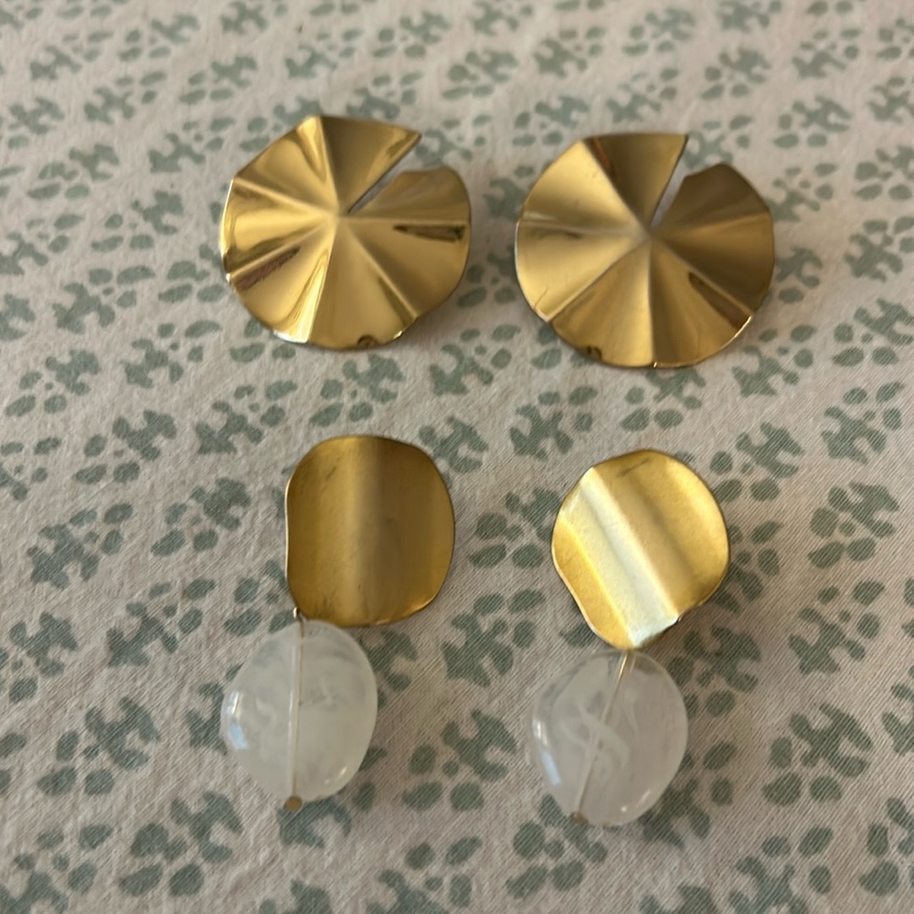 Fun statement earrings - two pairs